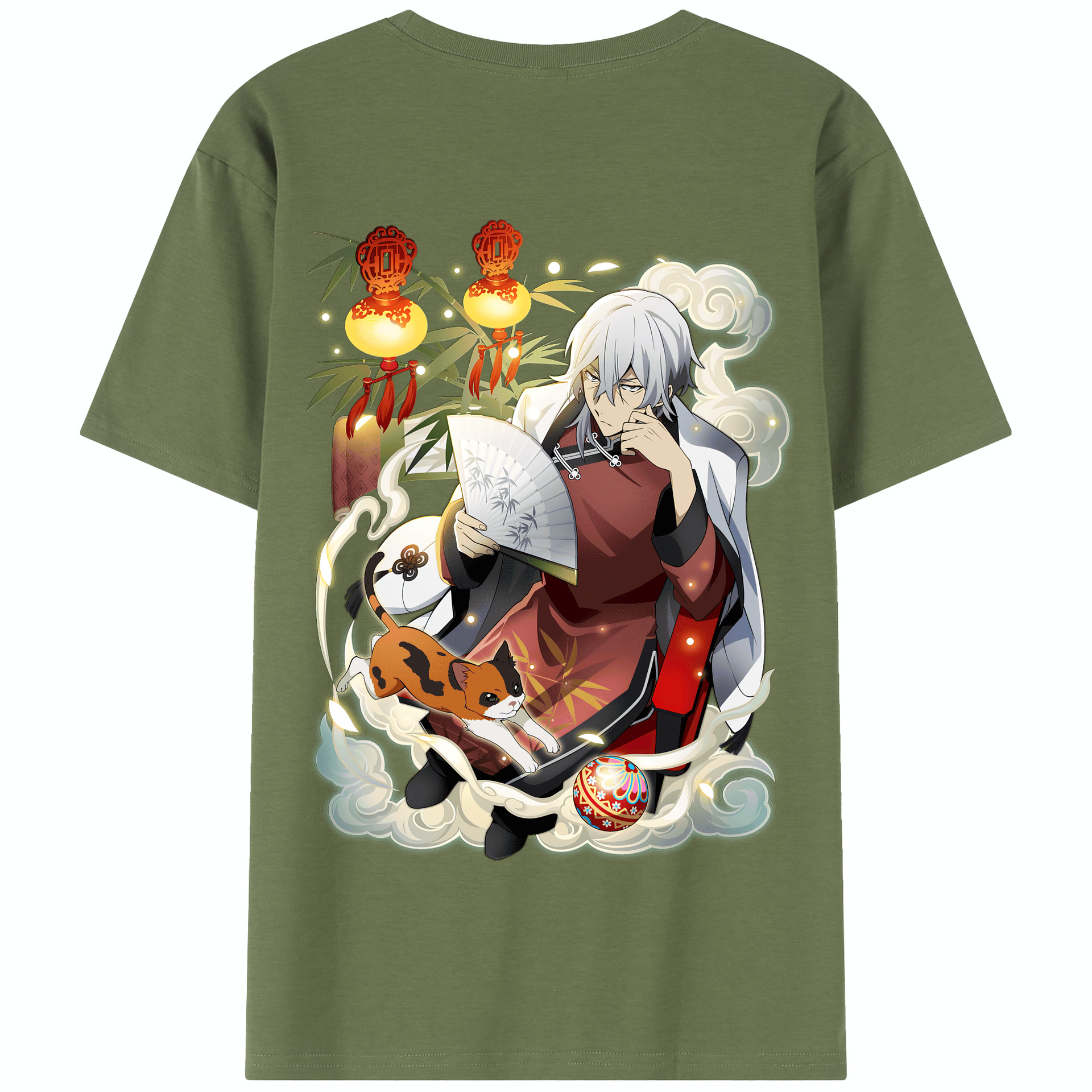 （画像用） 文豪ストレイドッグス Bungo Stray Dogs 綿100％半袖Tシャツ（背面プリント）